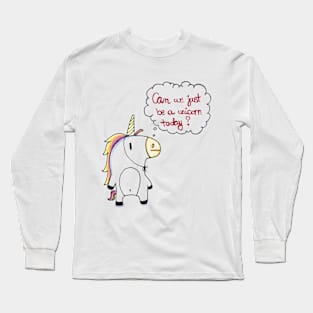 Be a unicorn cute rainbow kids print Long Sleeve T-Shirt